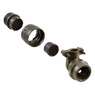 PT08E-14-19P by Amphenol Industrial Operations - CONNECTOR PLUG MALE 19P GOLD SLDR CUP