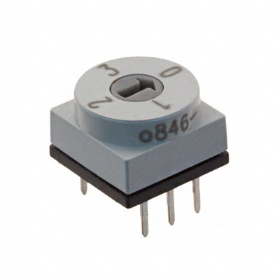 PT65121 by APEM Inc. - SWITCH ROTARY DIP SP4T 150MA 24V