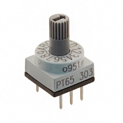 PT65303 by APEM Inc. - SWITCH ROTARY DIP HEX 150MA 24V