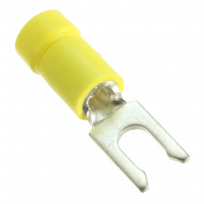 PV10-8LF-D by Panduit Corp - CONNECTOR SPADE TERM 10-12AWG #8 YEL