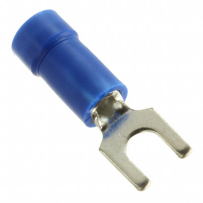 PV14-6F-M by Panduit Corp - CONNECTOR SPADE TERM 14-16AWG #6 BLU