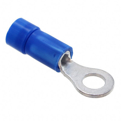 PV6-14R-X by Panduit Corp - CONNECTOR RING FLAT 6AWG #1/4 CRIMP