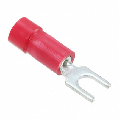 PV18-6FN-MY by Panduit Corp - CONNECTOR SPADE TERM 18-22AWG #6 RED