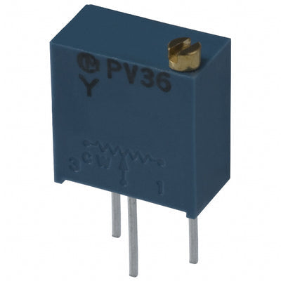 PV36Y501C01B00 by Bourns Inc. - TRIMMER 500 OHM 0.5W PC PIN TOP