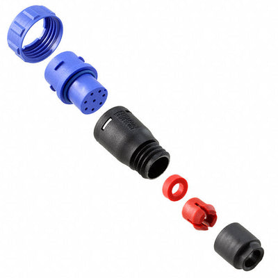 PX0410/08S/4550 by Bulgin - CONNECTOR PLG HSG FMALE 8POS INLINE