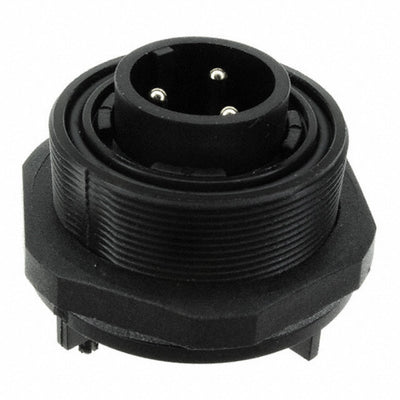PX0707/P/03 by Bulgin - CONNECTOR RECPT MALE 3POS GOLD SOLDER