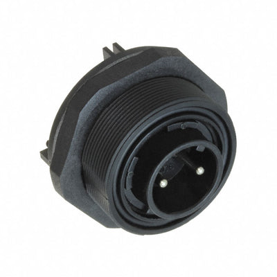 PX0709/P/02 by Bulgin - CONNECTOR RECPT MALE 2POS NICKEL SCREW