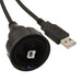 PX0840/B/2M00 by Bulgin - CABLE USB2.0 A PLUG-B PLUG W/COUPL