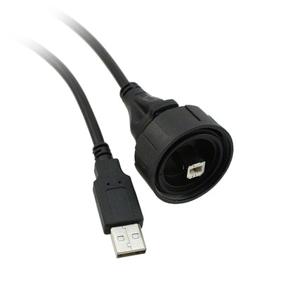 PX0840/B/3M00 by Bulgin - CABLE USB2.0 A PLUG-B PLUG W/COUPL