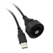PX0840/B/3M00 by Bulgin - CABLE USB2.0 A PLUG-B PLUG W/COUPL