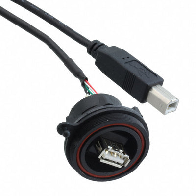 PX0844/A/0M50/B by Bulgin - CABLE USB2.0 A PLUG-B PLUG W/COUPL
