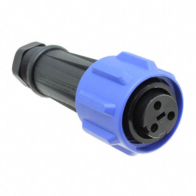 PX0911/03/S/02 by Bulgin - CONNECTOR PLUG FMALE 3P NICKEL SCREW