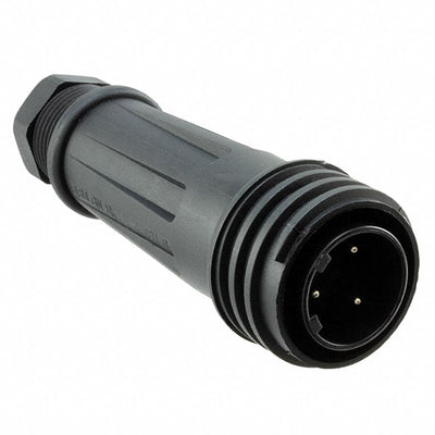 PX0921/03/P/01 by Bulgin - CONNECTOR RECPT MALE 3POS NICKEL SCREW
