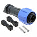 PXA911/03/P by Bulgin - CONNECTOR PLUG MALE 3POS NICKEL SCREW