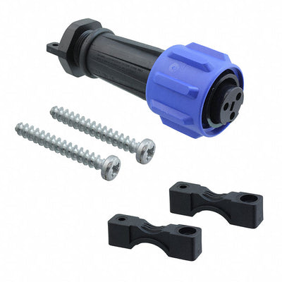 PXA911/03/S by Bulgin - CONNECTOR PLUG FMALE 3P NICKEL SCREW