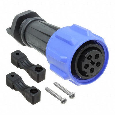 PXA911/05/S by Bulgin - CONNECTOR PLUG FMALE 5P NICKEL SCREW