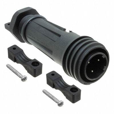 PXA921/03/P by Bulgin - CONNECTOR RECPT MALE 3POS NICKEL SCREW