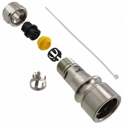 PXM6010/08S/CR/0709/SN by Bulgin - CONNECTOR PLG HSG FMALE 8POS INLINE
