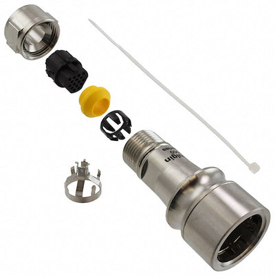 PXM6010/16P/CR/0910/SN by Bulgin - CONNECTOR PLG HSG MALE 16POS INLINE