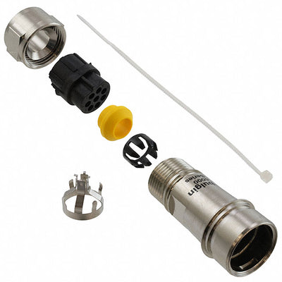 PXM6011/08P/CR/0709/SN by Bulgin - CONNECTOR RECPT HSG MALE 8POS INLINE