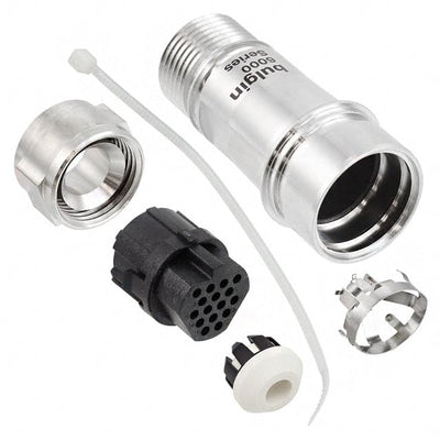 PXM6011/16P/CR/0910/SN by Bulgin - CONNECTOR RECPT HSG MALE 16POS INLINE