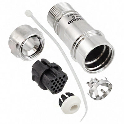 PXM6011/16S/CR/0910/SN by Bulgin - CONNECTOR RECPT HSG FMALE 16PS INLINE