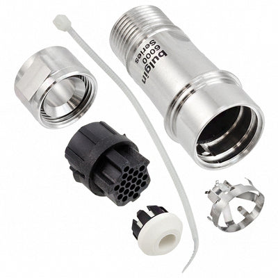 PXM6011/22P/CR/0910/SN by Bulgin - CONNECTOR RECPT HSG MALE 22POS INLINE