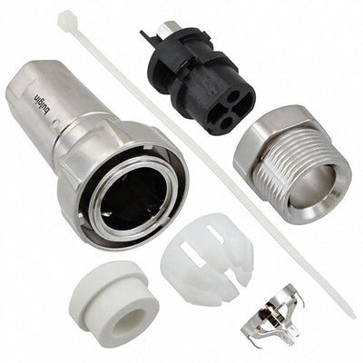 PXM7010/02S/ST/0709/SN by Bulgin - CONNECTOR PLUG FMALE 2P NICKEL SCREW