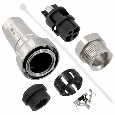 PXM7010/02S/ST/0911/SN by Bulgin - CONNECTOR PLUG FMALE 2P NICKEL SCREW