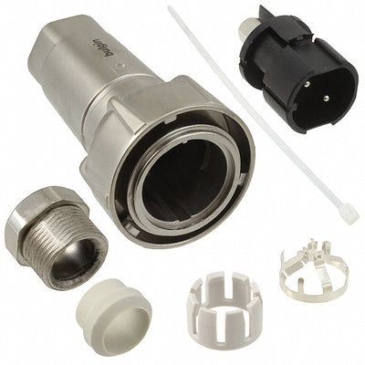 PXM7010/03P/ST/1315/SN by Bulgin - CONNECTOR PLUG MALE 3POS NICKEL SCREW