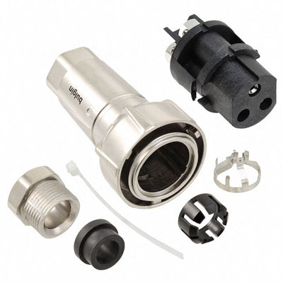 PXM7010/03S/ST/0911/SN by Bulgin - CONNECTOR PLUG FMALE 3P NICKEL SCREW