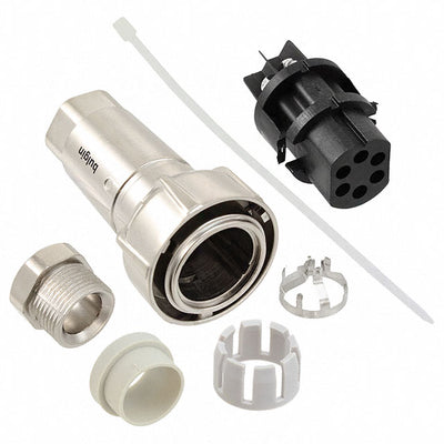 PXM7010/06S/ST/1315/SN by Bulgin - CONNECTOR PLUG FMALE 6P NICKEL SCREW