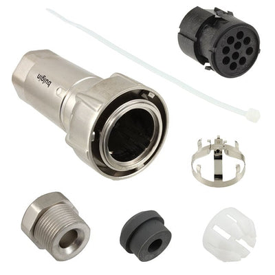 PXM7010/10P/CR/0507/SN by Bulgin - CONNECTOR PLG HSG MALE 10POS INLINE