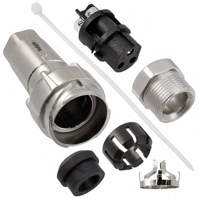 PXM7011/03S/ST/0911/SN by Bulgin - CONNECTOR RECPT FMALE 3P NICKEL SCREW
