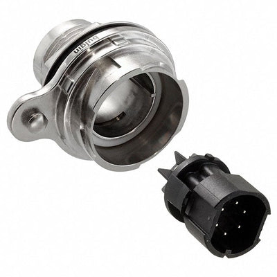 PXM7012/06P/ST by Bulgin - CONNECTOR RECPT MALE 6POS NICKEL SCREW
