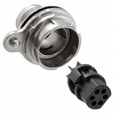 PXM7012/06S/ST by Bulgin - CONNECTOR RECPT FMALE 6P NICKEL SCREW