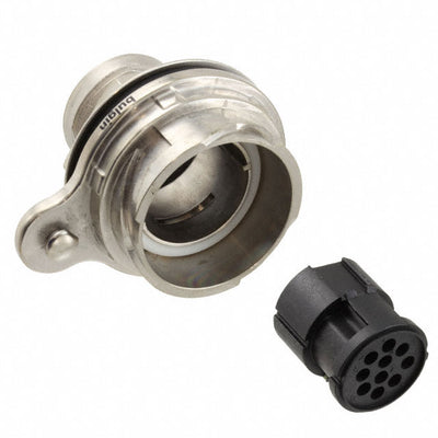 PXM7012/10P/CR by Bulgin - CONNECTOR RECPT HSG MALE 10POS PNL MT