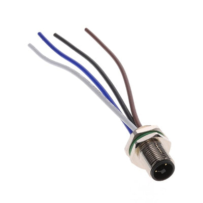 PXMBNI12RPM04TFLM16001 by Bulgin - CONNECTOR RECPT MALE 4P GOLD WIR LEADS