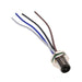 PXMBNI12RPM04TFLM16001 by Bulgin - CONNECTOR RECPT MALE 4P GOLD WIR LEADS