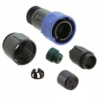 PXP4010/03P/4045 by Bulgin - CONNECTOR PLUG HSG MALE 3POS INLINE