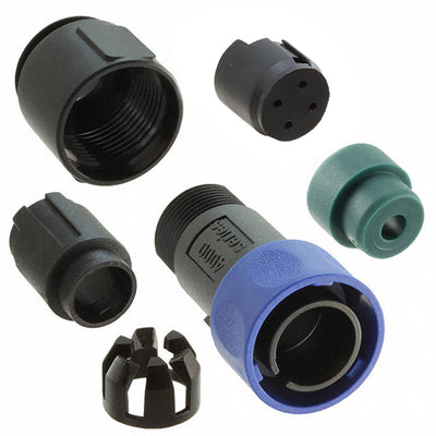 PXP4010/04P/4045 by Bulgin - CONNECTOR PLUG HSG MALE 4POS INLINE