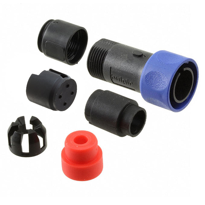 PXP4010/04P/4550 by Bulgin - CONNECTOR PLUG HSG MALE 4POS INLINE