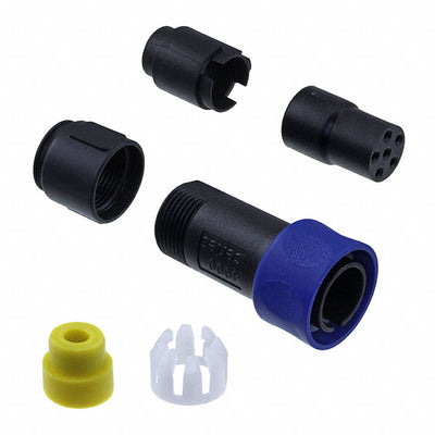 PXP4010/06S/5055 by Bulgin - CONNECTOR PLG HSG FMALE 6POS INLINE