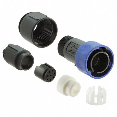 PXP4010/08P/6065 by Bulgin - CONNECTOR PLUG HSG MALE 8POS INLINE