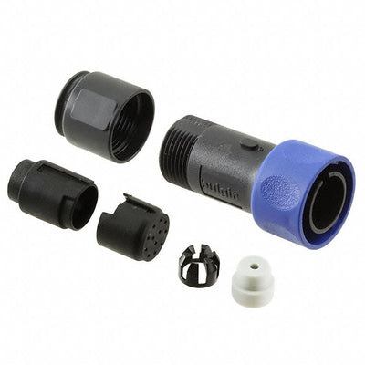 PXP4010/12P/3035 by Bulgin - CONNECTOR PLG HSG MALE 12POS INLINE