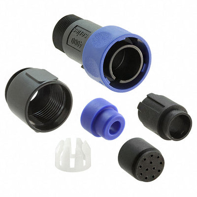 PXP4010/12P/5560 by Bulgin - CONNECTOR PLG HSG MALE 12POS INLINE