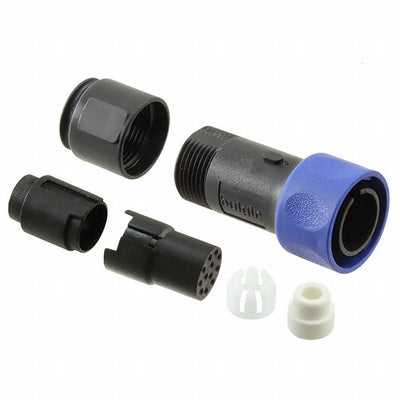 PXP4010/12S/6065 by Bulgin - CONNECTOR PLG HSG FMALE 12POS INLINE