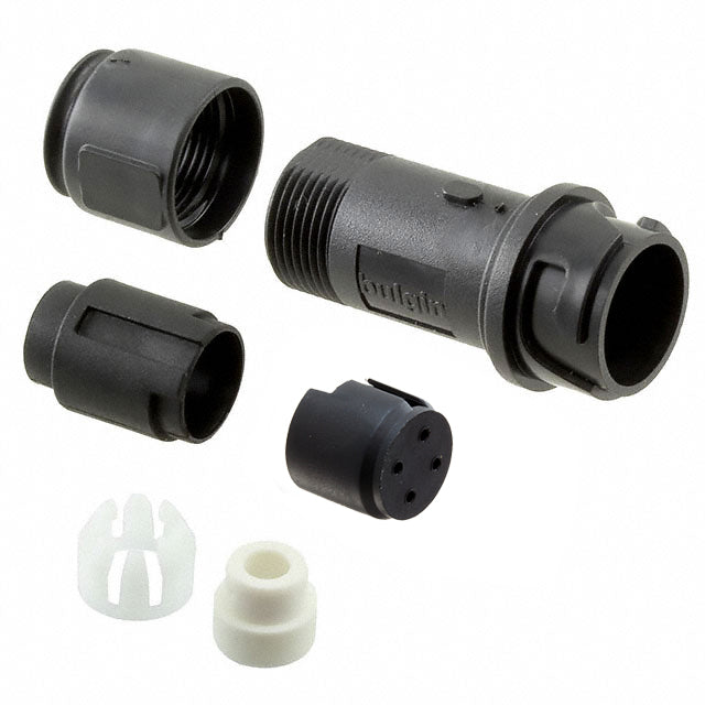 PXP4011/04P/6065 by Bulgin - CONNECTOR RECPT HSG MALE 4POS INLINE