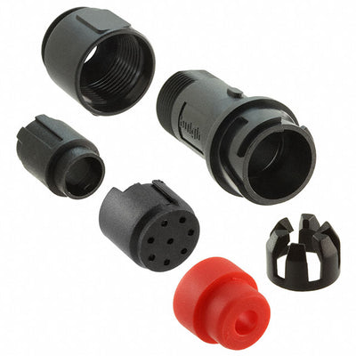 PXP4011/08P/4550 by Bulgin - CONNECTOR RECPT HSG MALE 8POS INLINE