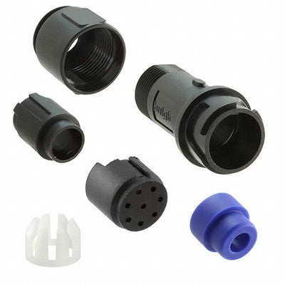 PXP4011/08P/5560 by Bulgin - CONNECTOR RECPT HSG MALE 8POS INLINE